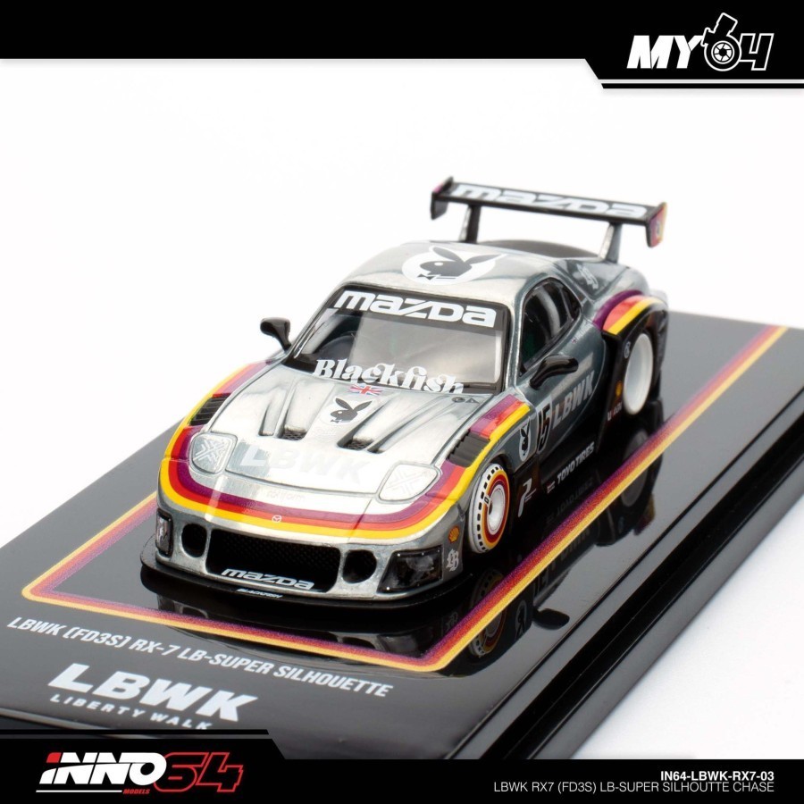 Chase 1:64 Inno64 Mazda RX-7 FD3S LB Super Silhouette Hobby Expo China 2024 Diecast