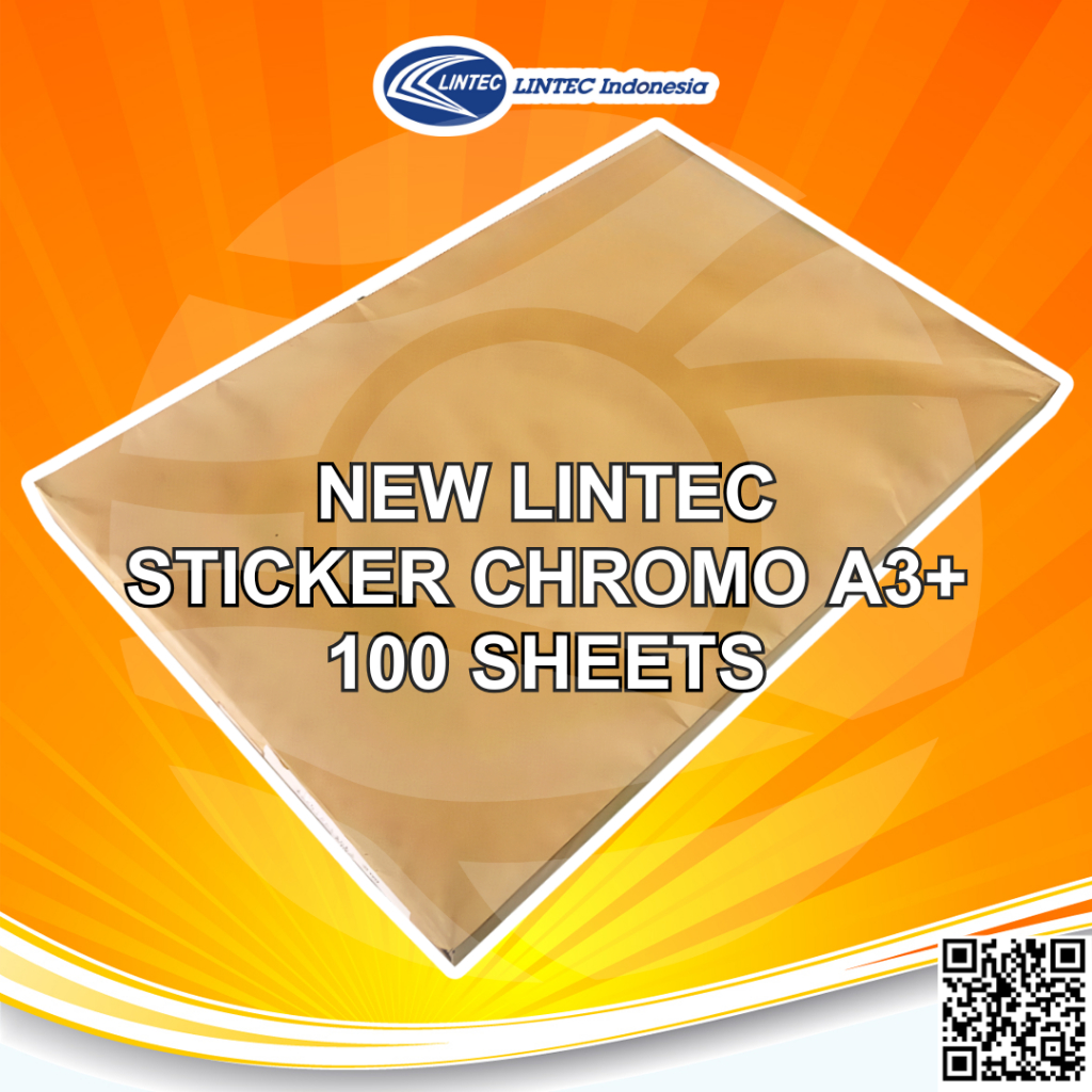 

Lintec Sticker Label Chromo Bontak A3+ New Stiker Kromo Glossy Digital Print - Isi 100 Lembar