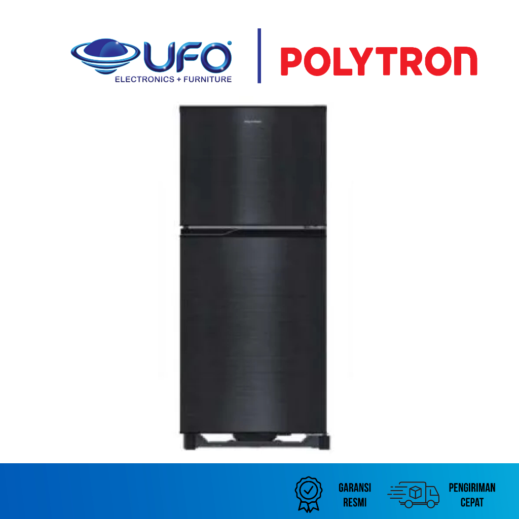 Polytron Kulkas 2 Pintu 200 Liter Hitam PRB200Y
