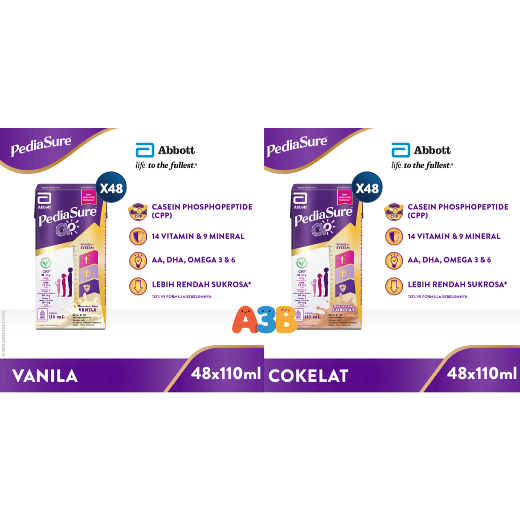 

PediaSure Go! Vanilla/Madu 110ml x 48 pcs (1 Karton)