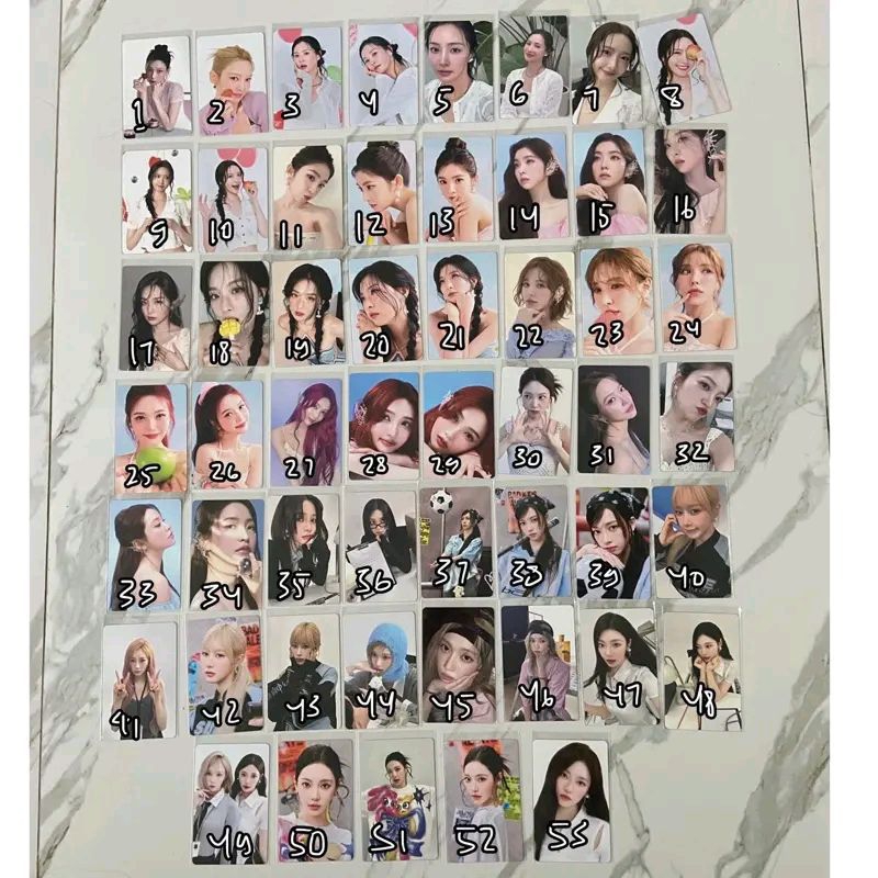 OFFICIAL PHOTOCARD AESPA SNSD RED VELVET SEASON GREETINGS 2025 TRADING CARD OFFICIAL
