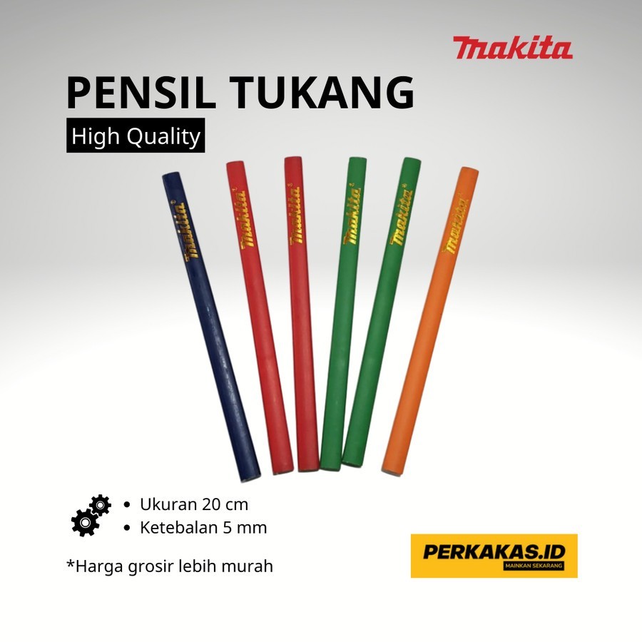 

Pensil Tukang Kayu Bangunan Merk Makita Hight Quality Harga Per 1pcs