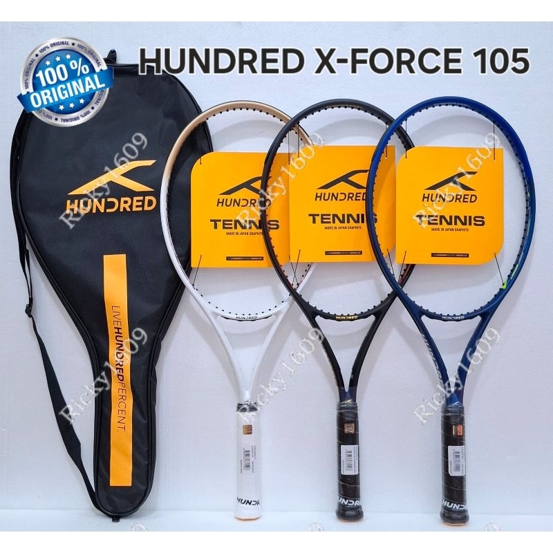 RAKET TENIS HUNDRED X-FORCE 105 (POWER SPIN GROMMET) ORIGINAL HUNDRED