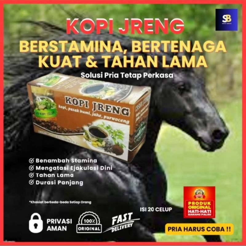 

(Paket isi 2) Kopi Jreng Herbal Stamina kopi jos pria isi Celup 20 Kopi bubuk