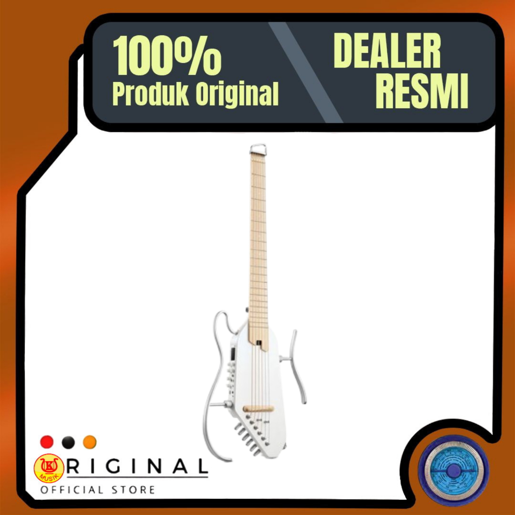 Donner Hush 1 Pro / Gitar Akustik Elektrik - Donner Hush1 Pro White