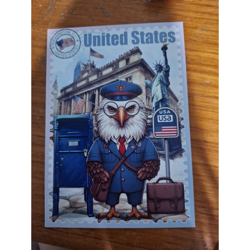 

kartu pos Wonderpost amerika/usa wonderpost postcard