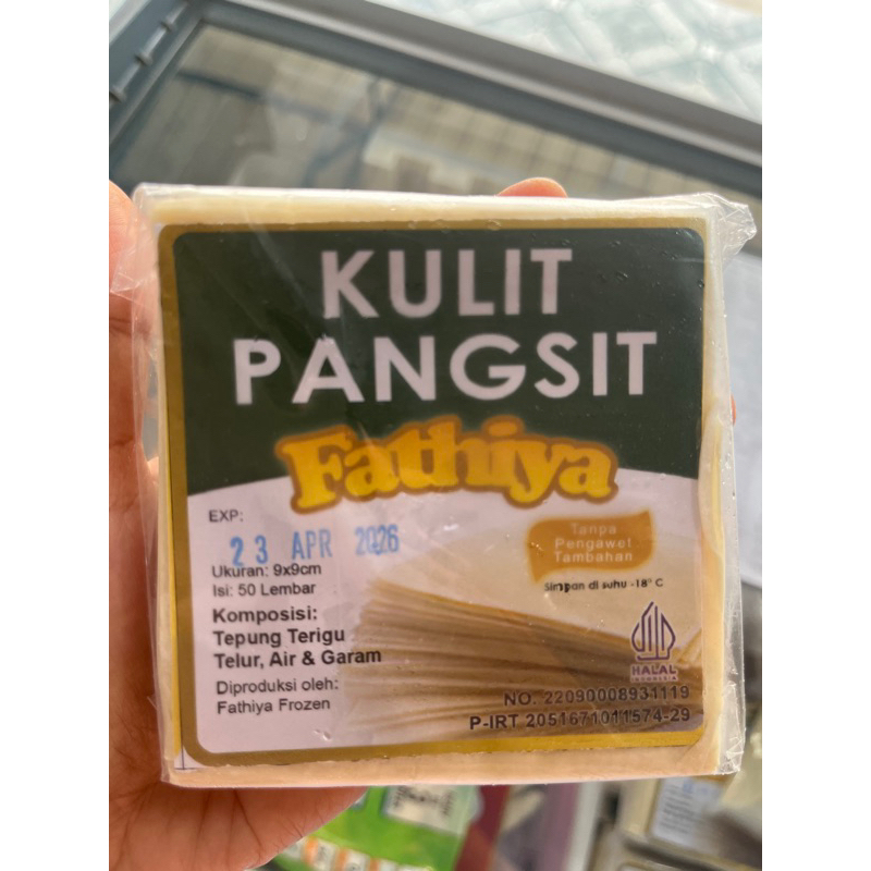 

Kulit Pangsit Fathiya 9cm isi 40lbr