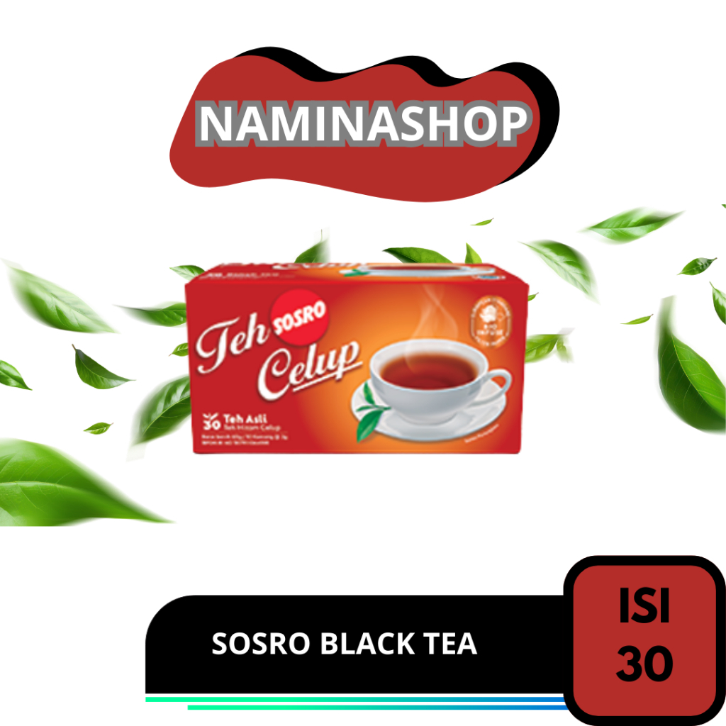 

SOSRO TEH CELUP BLACK TEA BOX 30X2g