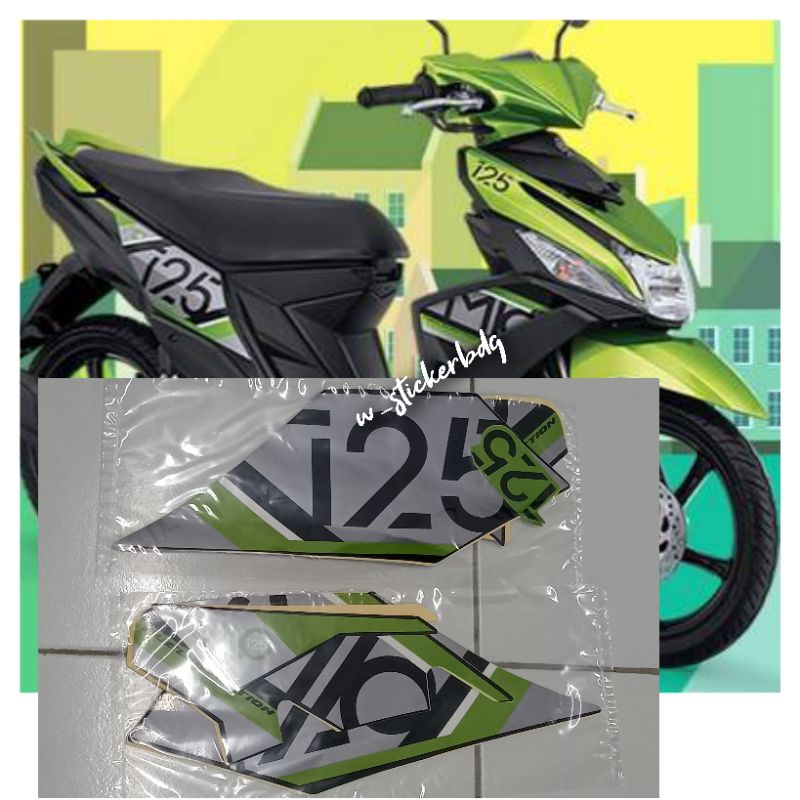 Striping Stiker Lis Yamaha Mio M3 2017 Hijau