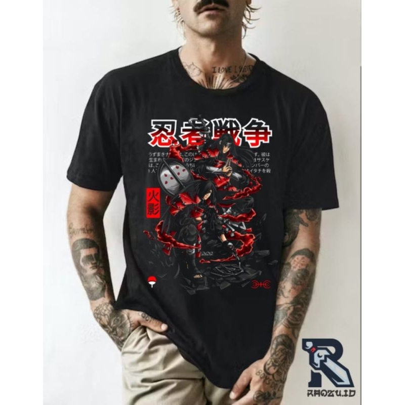 kaos t-shirt naruto uchiha madara