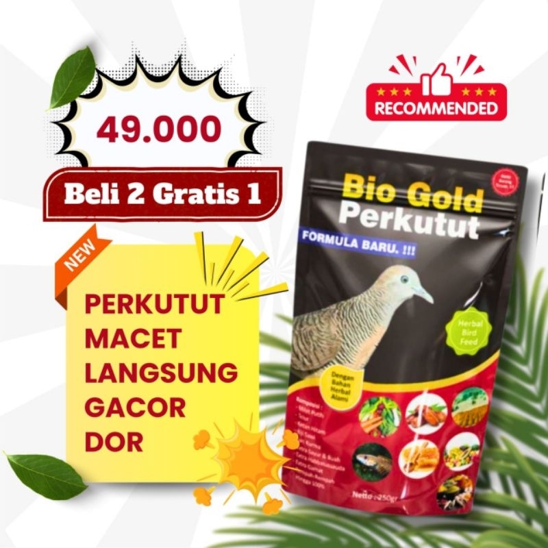 BIO GOLD PAKAN BURUNG PERKUTUT HERBAL / PERKUTUT BANGKOK LOMBA