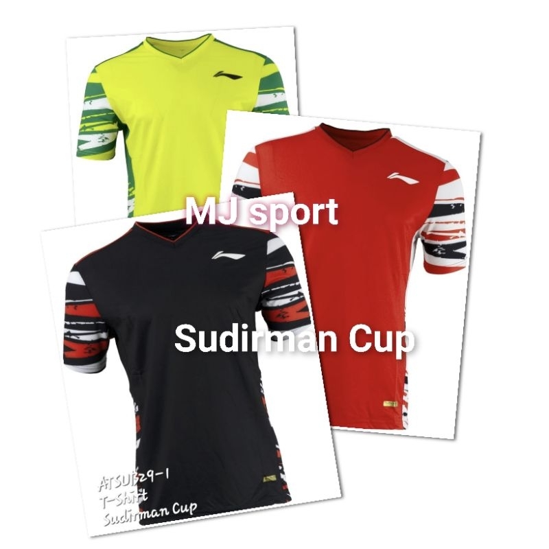 Baju Jersey Badminton Lining Sudirman Cup Indonesia Tim Bulutangkis Original