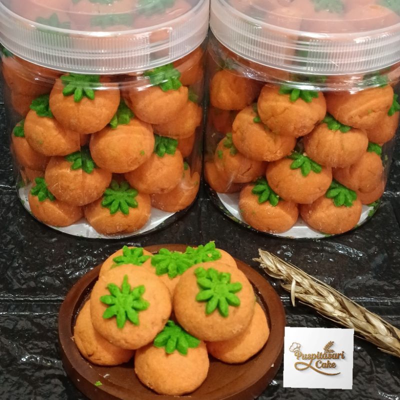 

Kue Kering Spesial Nastar Bentuk Buah Jeruk Toples 600ml Beli 1 Toples gratis 1 pouch Kue Semprit