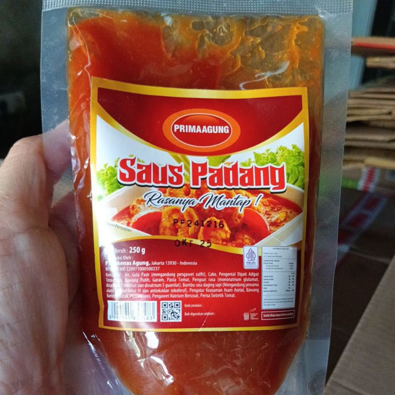 

Prima agung saos padang 250g