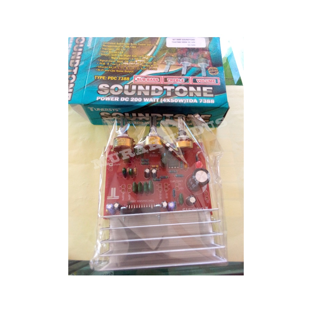 KIT POWER AMPLIFIER SOUND TONE TDA7388 200W DC 12VOLT