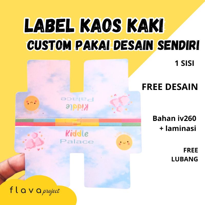 label kaos kaki custom