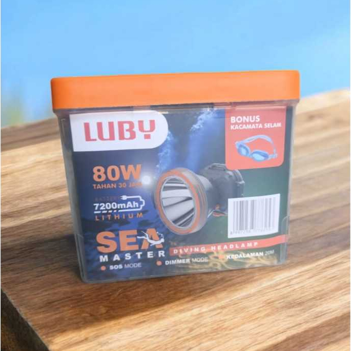 senter kepala selam luby L1817k L 1817k L1817 80 watt 80w cahaya kuning