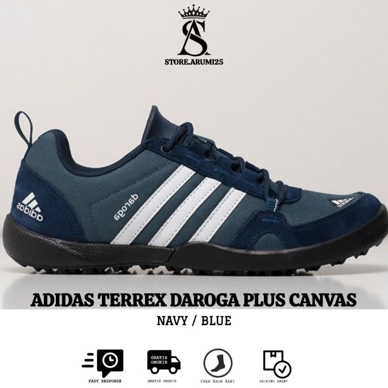 Sepatu Hiking Adidas Terrex Daroga Plus Canvas Navy/Blue