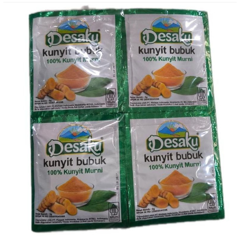 

kunyit Bubuk Desaku 1 renceng 12 Sachet