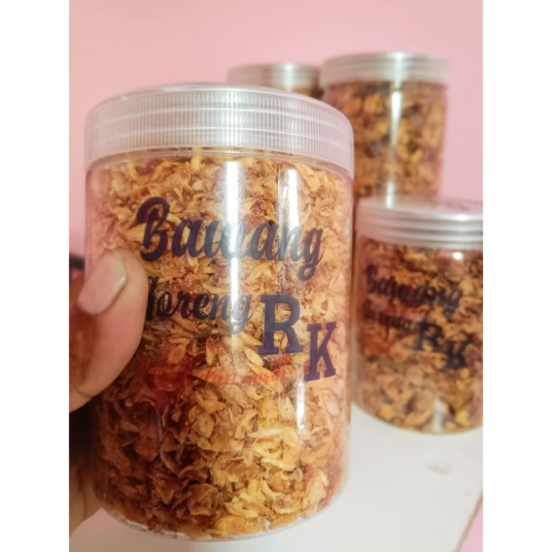 

Bawang Goreng RK Brebes - kemasan toples premium - 200g\250g\400g Renyah, Kering, Homemade Toples