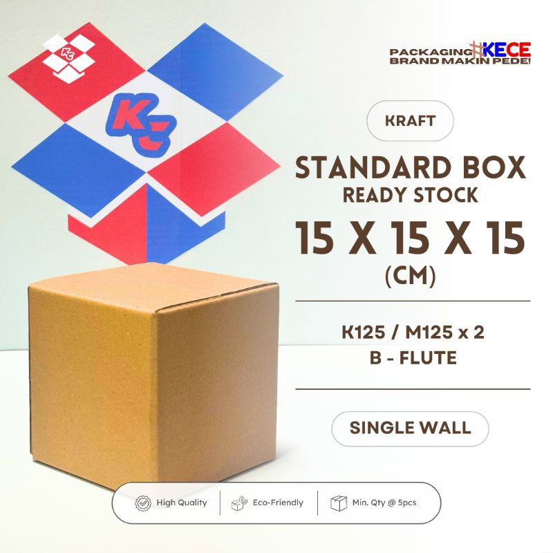 

Kardus Karton Kotak Box Packaging Packing Dus Kecil Polos Baru 15x15x15cm MURAH