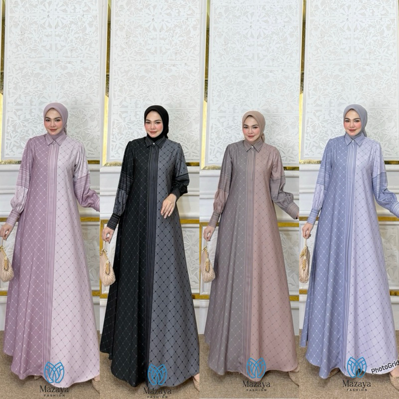 premium dress silk / dress silk armani Zalekha // Mazaya // Wadah Muslim