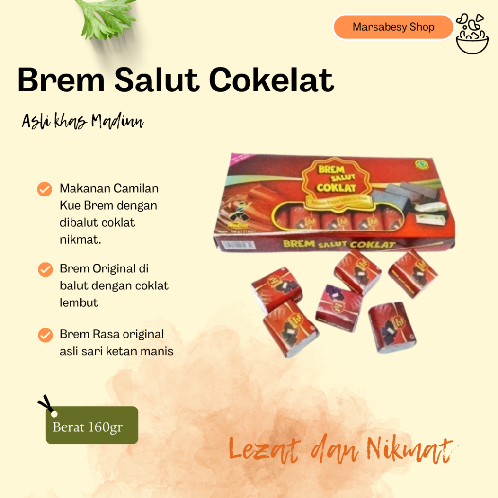 

NEW Brem Salut Cokelat Kemasan Box MURAH BERKUALITAS