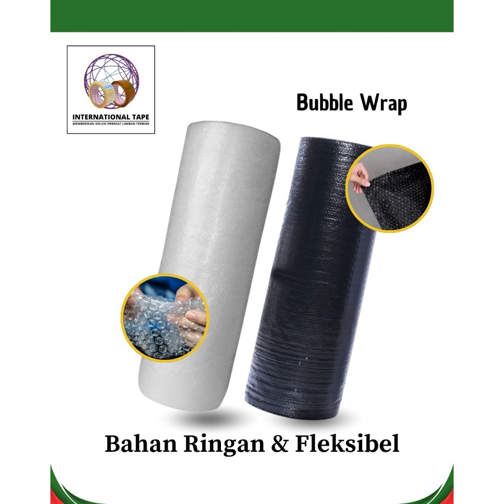 

BUBLE WRAP HITAM/PUTIH PER ROLL HARGA TERMURAH