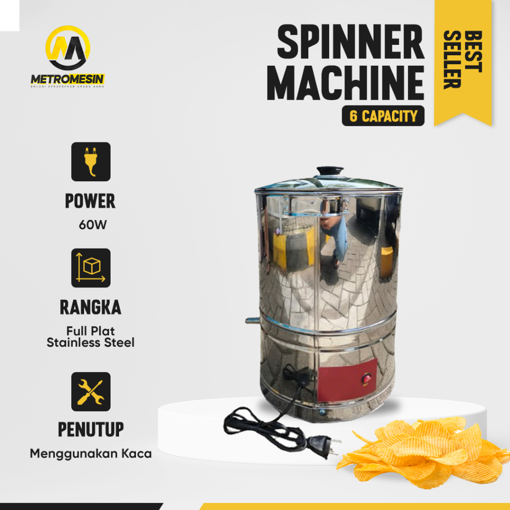 Metromesin Mesin Peniris Minyak Mesin Spinner