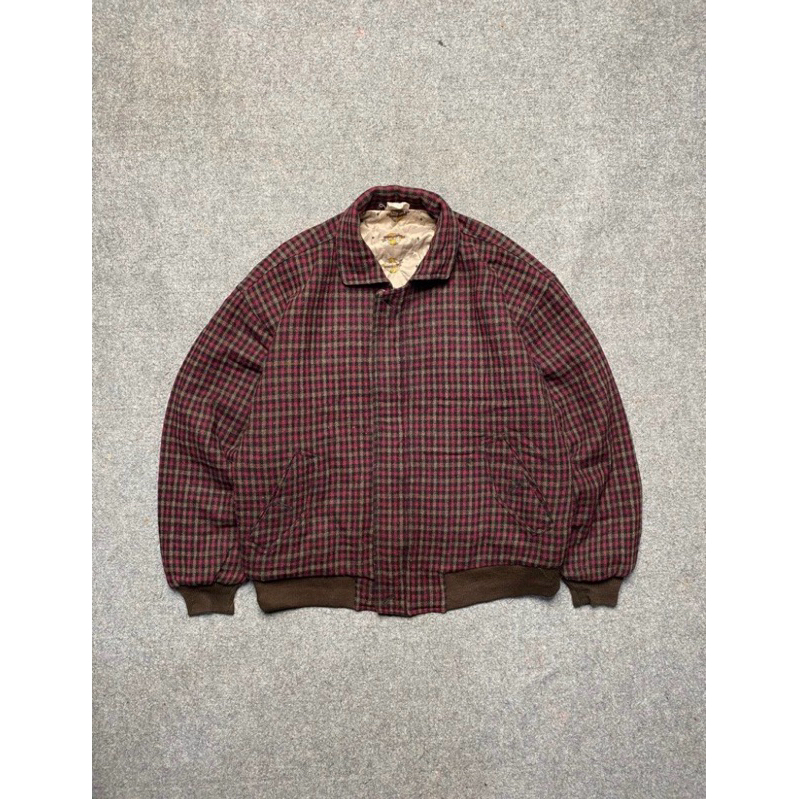 JAKET CASUAL VINTAGE TARTAN WOLL HL