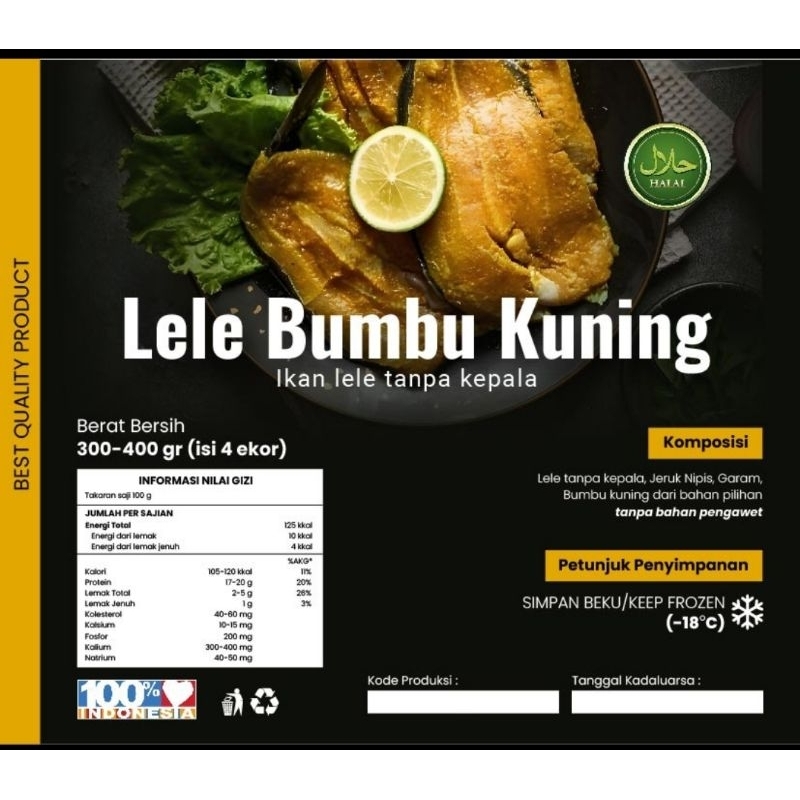 

lele bumbu kuning