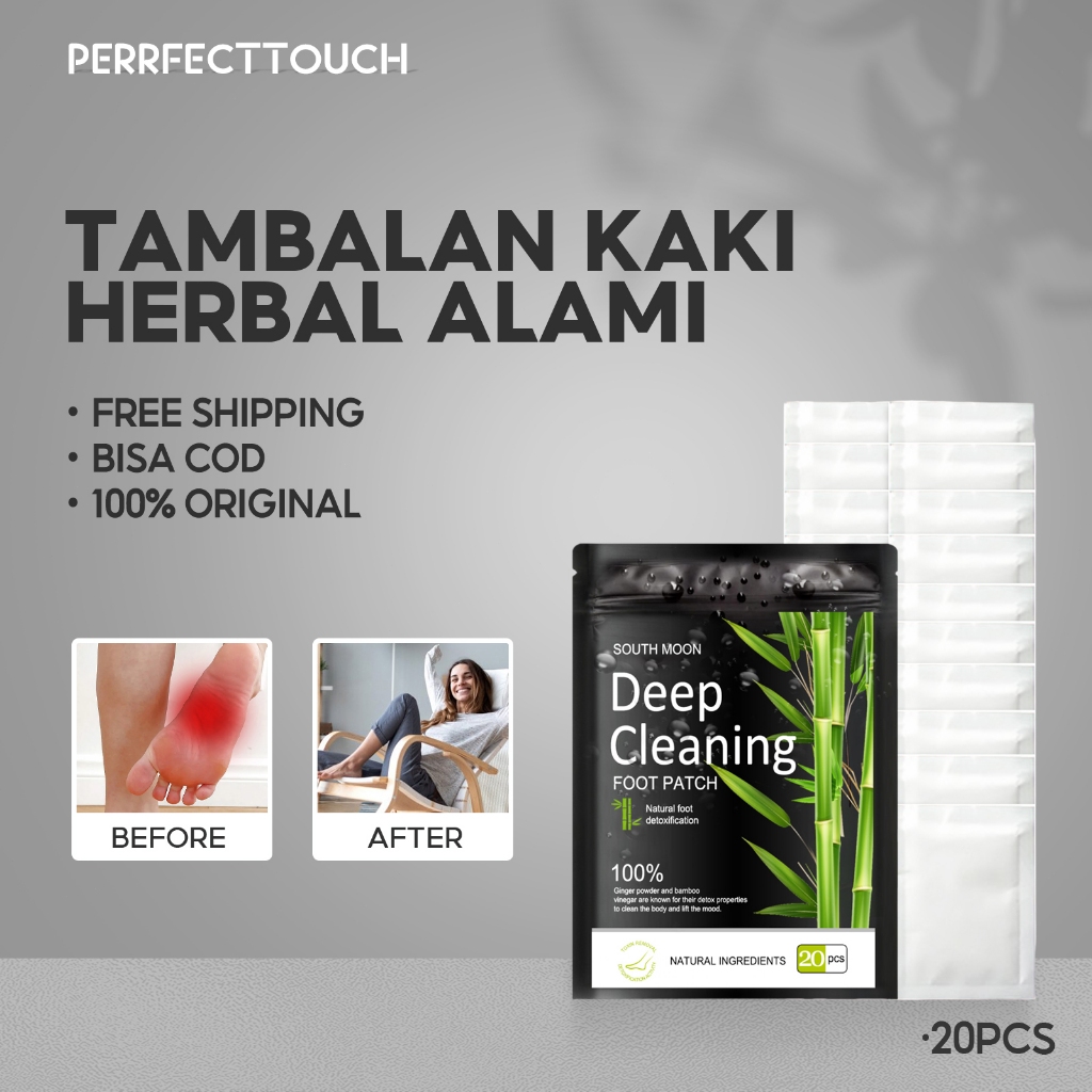 South Moon Tambalan Kaki Herbal Alami 20pcs Herbal Redakan Stres Tidur Nyenyak Plaster Detoksifikasi