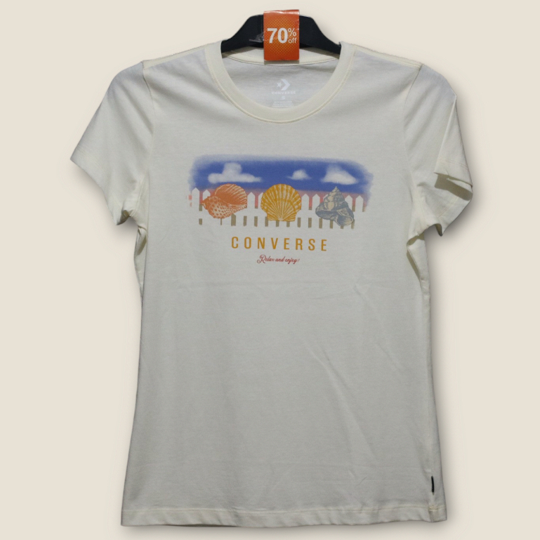 Kaos Wanita Converse Original Katun (Ukuran L)