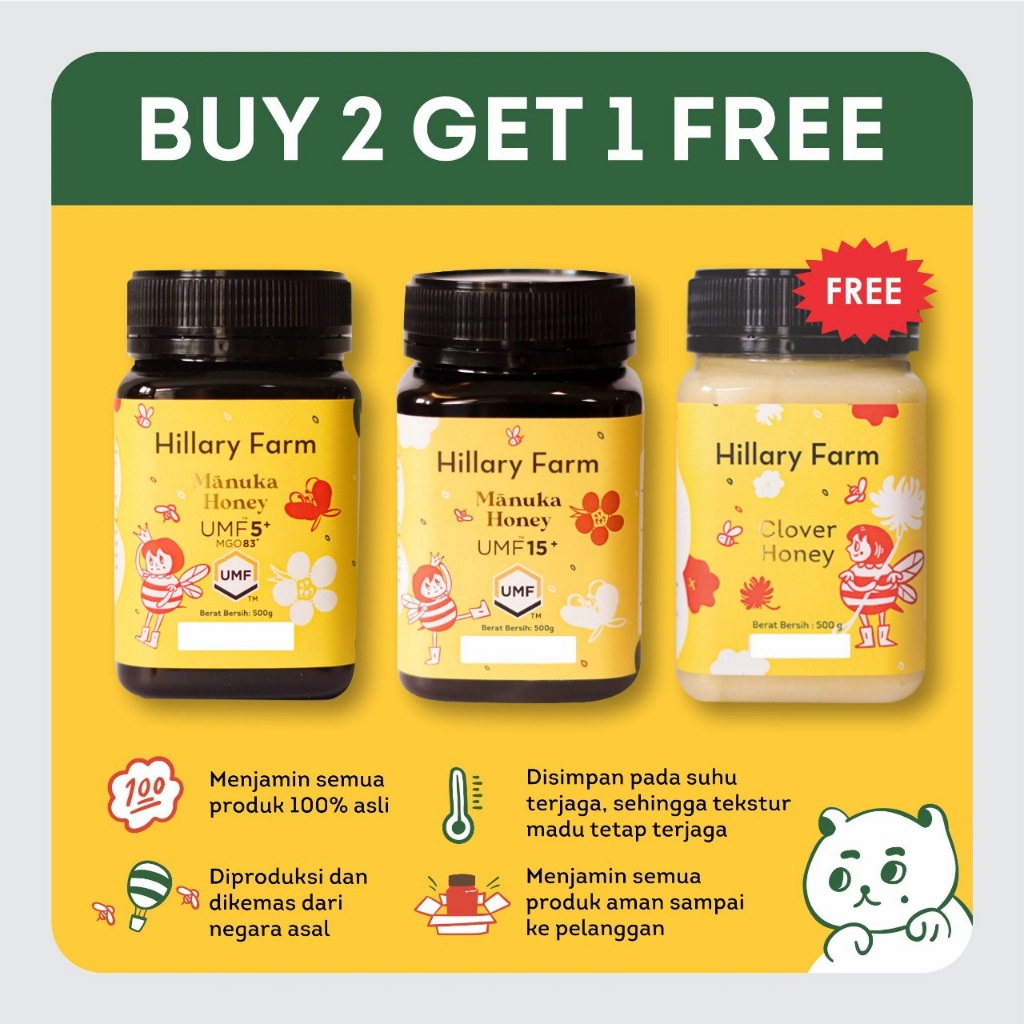 

Manuka UMF 5+ dan UMF 15+ Free Madu