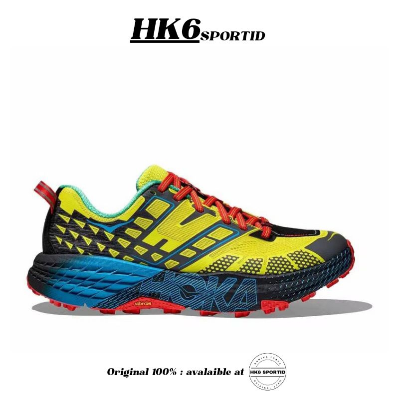 Hoka Speedgoat 2 Unisex Shoes - Hoka Citrus / Hoka Blue