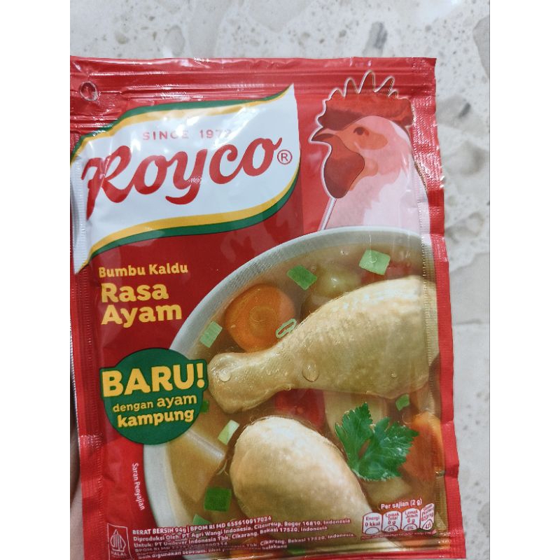 

Royco Bumbu Kaldu Rasa Ayam Kemasan 94 Gram