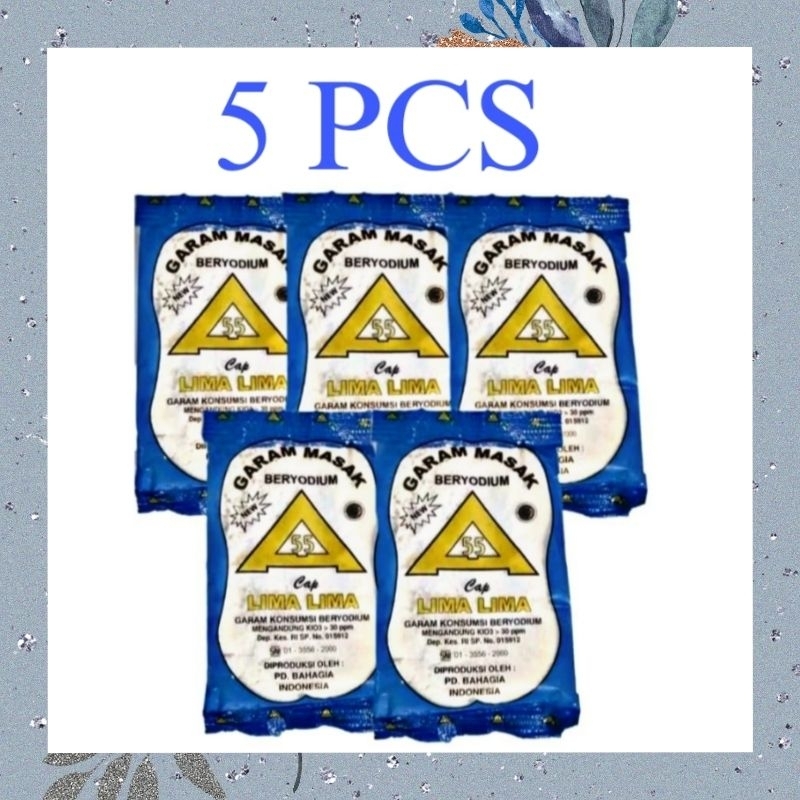 

(5 PCS) Garam Masak/Garam Dapur BERYODIUM 100 Gram