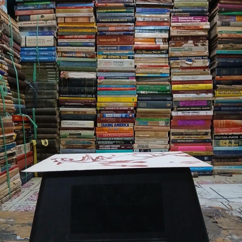 

lukisan cat minyak size tinggi 40cm lebar 27cm