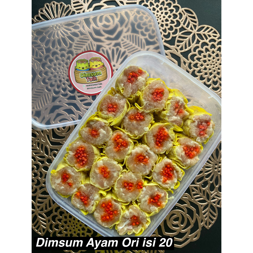 

Dimsum Ayam Original frozen (20 pcs Tanpa Udang)