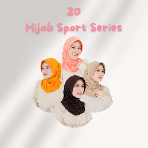 Hijab Instan / Kerudung Instan / Hijab Olahraga / Bergo Jersey