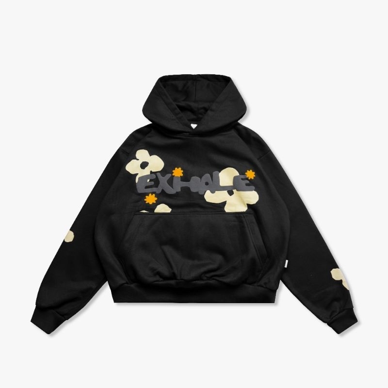 SWEATER HOODIE BOXY EXHALE BY THE WORLD OVERSIZE UNISEX COD S-XXL