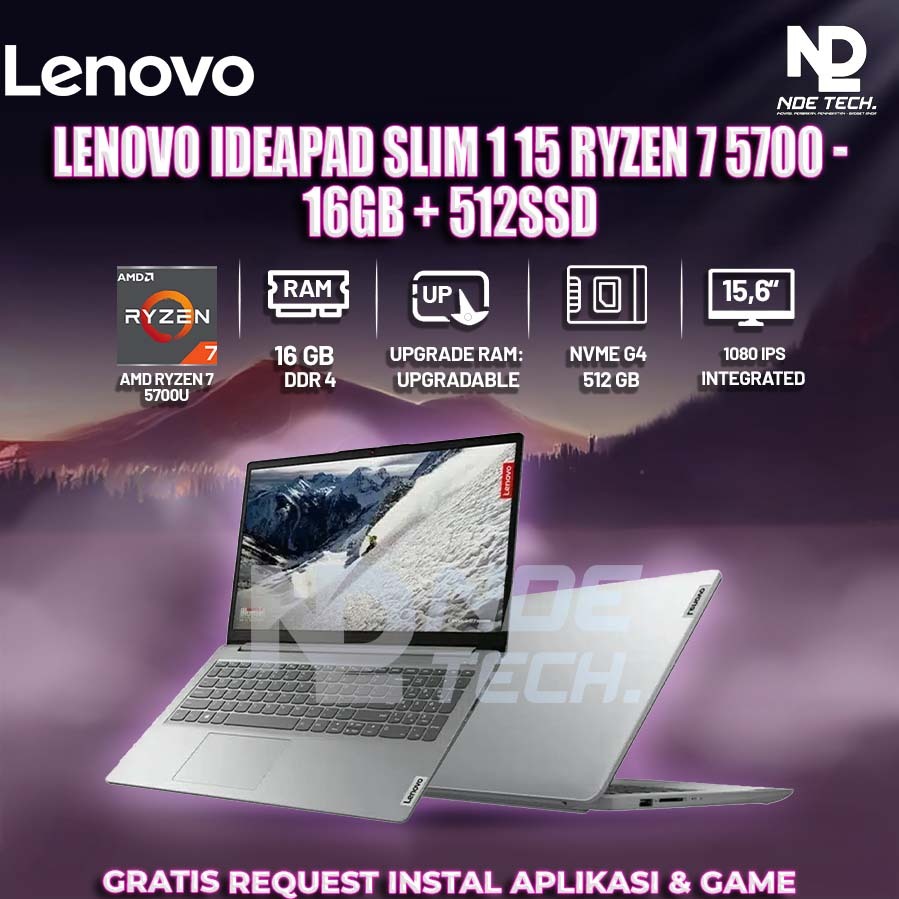 LENOVO IDEAPAD SLIM 1 15 RYZEN 7 5700