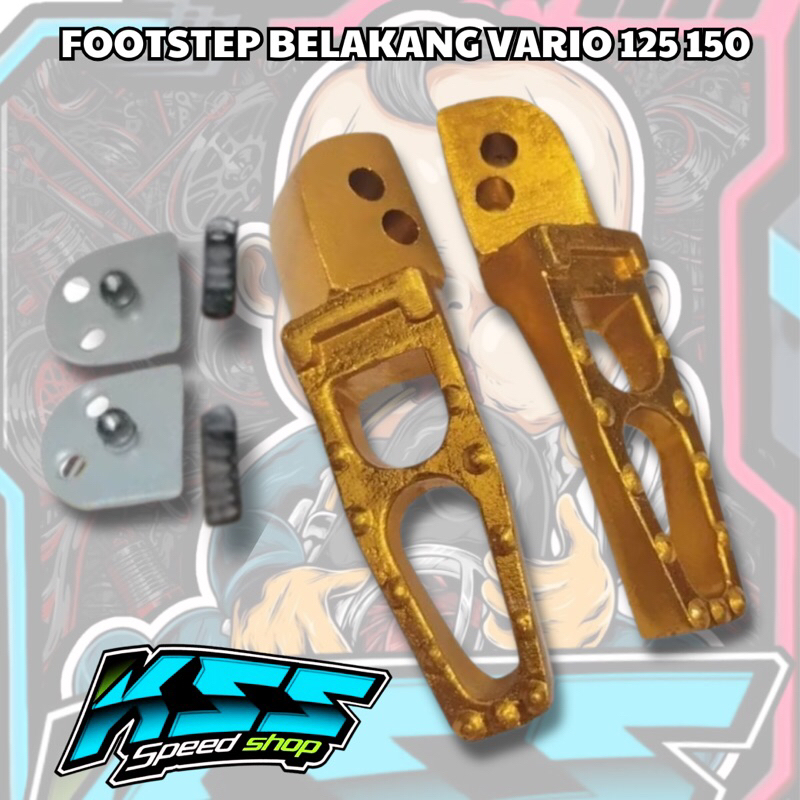 FOOTSTEP VARIO PIJAKAN KAKI BELAKANG SATU SRT UNTUK MOTOR HONDA NEWA VARIO 125 150 2018 2019