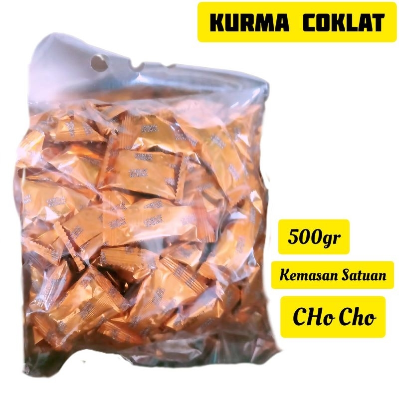 

Kurcok Kurma Coklat Cho Cho 500gr Satuan Chocolate Dolpin