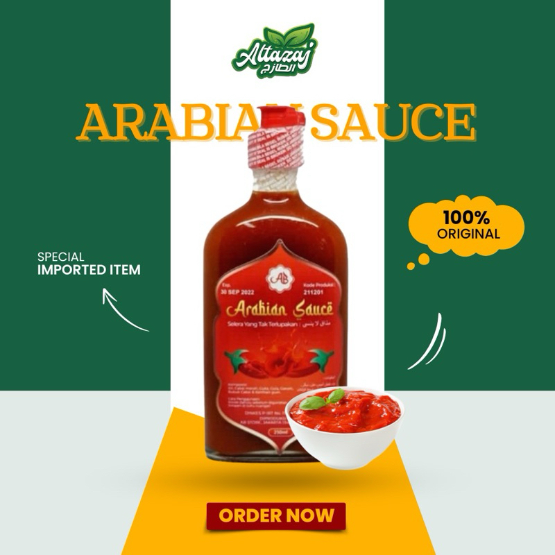 

ARABIAN SAUCE (SAUS ARAB CABE MERAH ARABIAN) 250ML