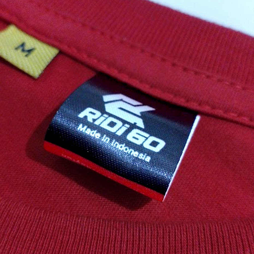 

300pcs Label Baju Custom Lipat 2.5 x 6.5cm Bahan Satin Printing