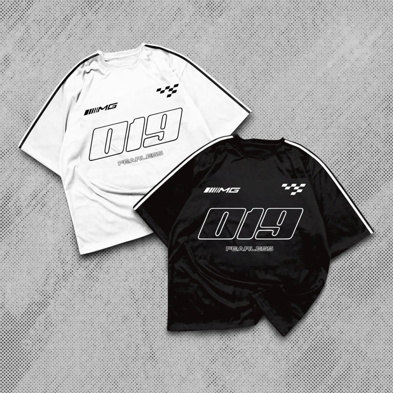 KONGLOMERADS - 019 Kaos Oversized Tshirt Black & White Edition
