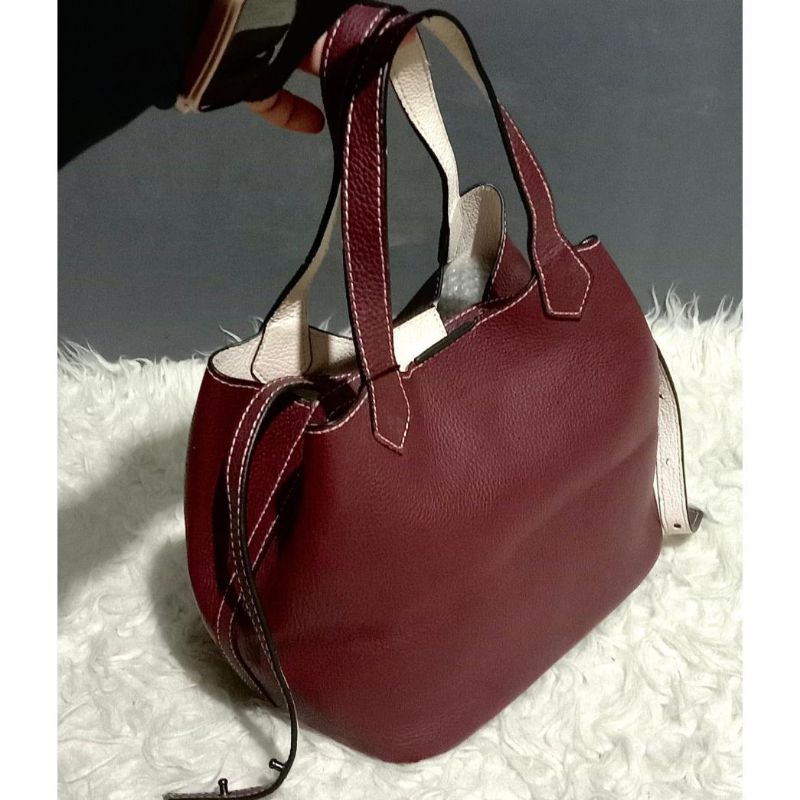Tas Wanita Hand bag / shoulder Bag ala Picotin Kulit asli Second Branded