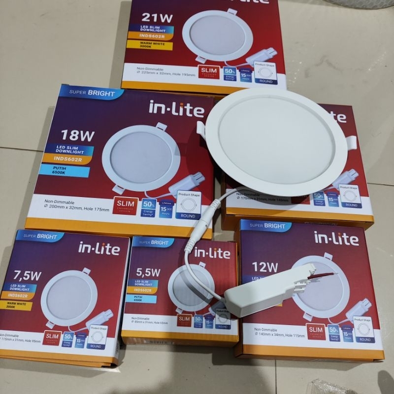 LAMPU In lite downlight LED SLIM DOWNLIGHT INDS602R