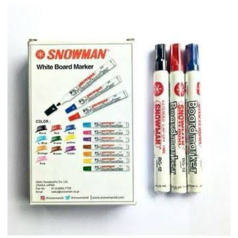

Spidol Boardmarker Snowman 1 Lusin
